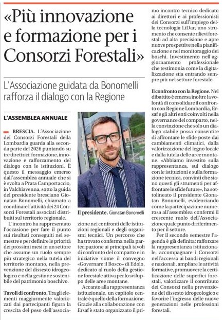 Estratto dal Giornale di Brescia del 02/07/2026
